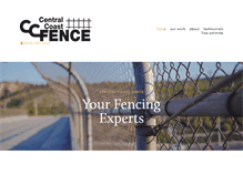 Tablet Screenshot of centralcoastfence.com
